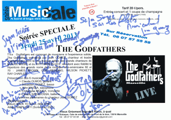 Soirée SPÉCIALE THE GODFATHERS pour du Blues, de la Soul Music et du Rhythm'n blues